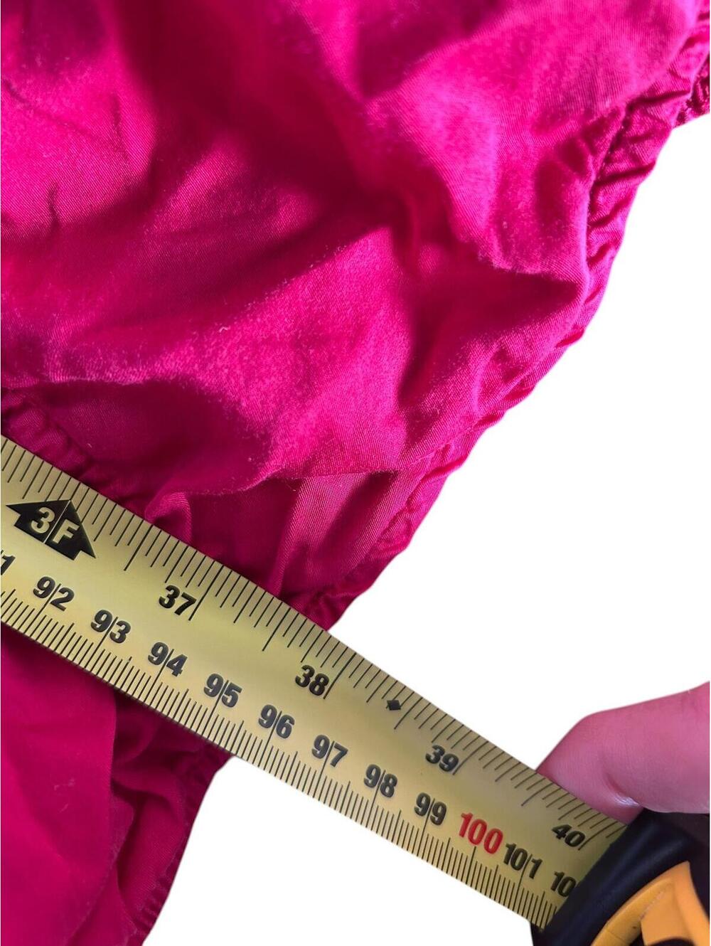 Sandwich Pink Cotton Bubble Hem Midi Dress Sleeveless Tank M - Picture 11 of 11